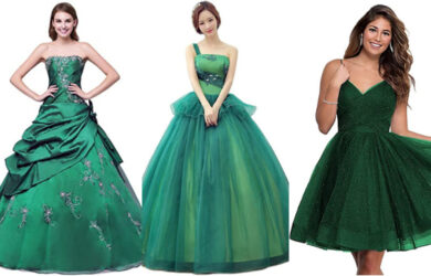 Vestidos de 15 años color Verde Esmeralda