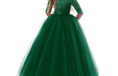 Vestidos esmeralda de fiesta para niñas