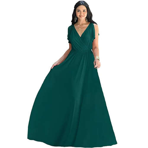 Vestidos verde esmeralda para fiesta de noche