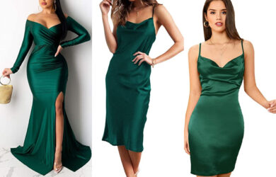 lindos Vestidos de Noche Color Verde Esmeralda