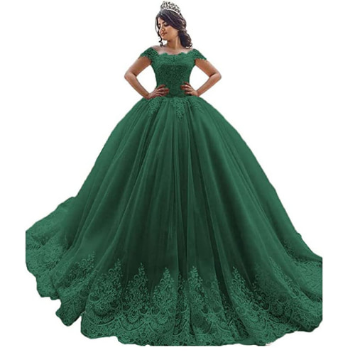 vestidos de xv verde esmeralda